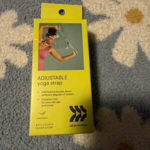 All in Motion Adjustable Yoga Strap -Green
